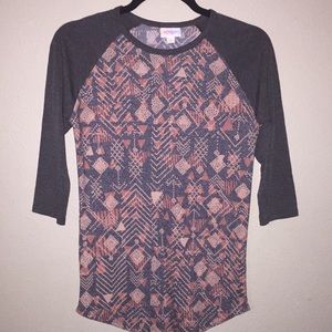 LuLaRoe Randy Baseball Shirt XXS
